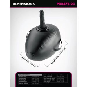 Fetish Fantasy Series-Body Dock Sedia Gonfiabile Con Dildo Nero 11 Fetish Fantasy Series-Body Dock Sedia Gonfiabile Con Dildo Nero — PIPEDREAMS · Cuscini erotici (imaginea 5)