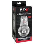 Pdx Elite-ViewTube Plus See-Thru EZ-Grip Trasparente Stroker 21 cm — PIPEDREAMS · Masturbatori