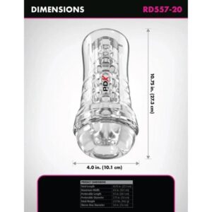 Pdx Elite-ViewTube Plus See-Thru EZ-Grip Trasparente Stroker 21 cm 7 Pdx Elite-ViewTube Plus See-Thru EZ-Grip Trasparente Stroker 21 cm — PIPEDREAMS · Masturbatori (imaginea 3)