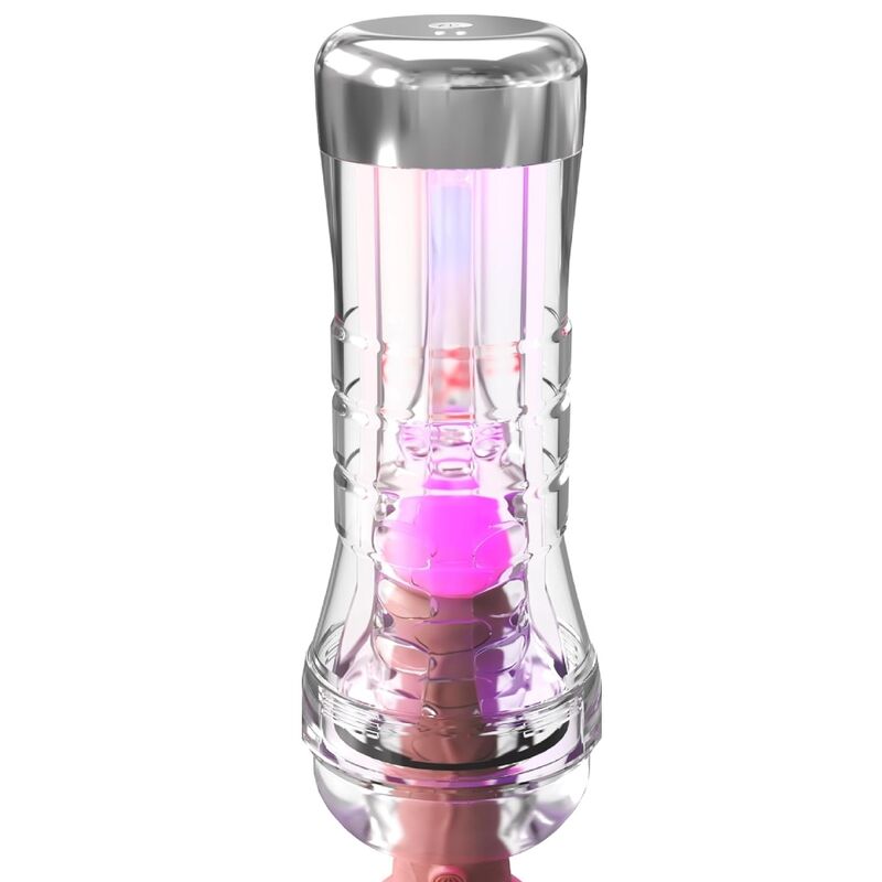 Pdx Elite-Viewtube XXL LED Trasparente Stroker 27.3 CM — PIPEDREAMS · Masturbatori (imaginea 4)