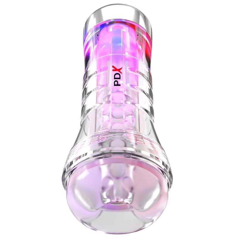 Pdx Elite-Viewtube XXL LED Trasparente Stroker 27.3 CM