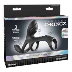 Fantasy C-ringz-Ultimate Coppie Cage Max Vibrating Cock Ring — PIPEDREAMS · Anelli & Guaine per pene (immagine 3)