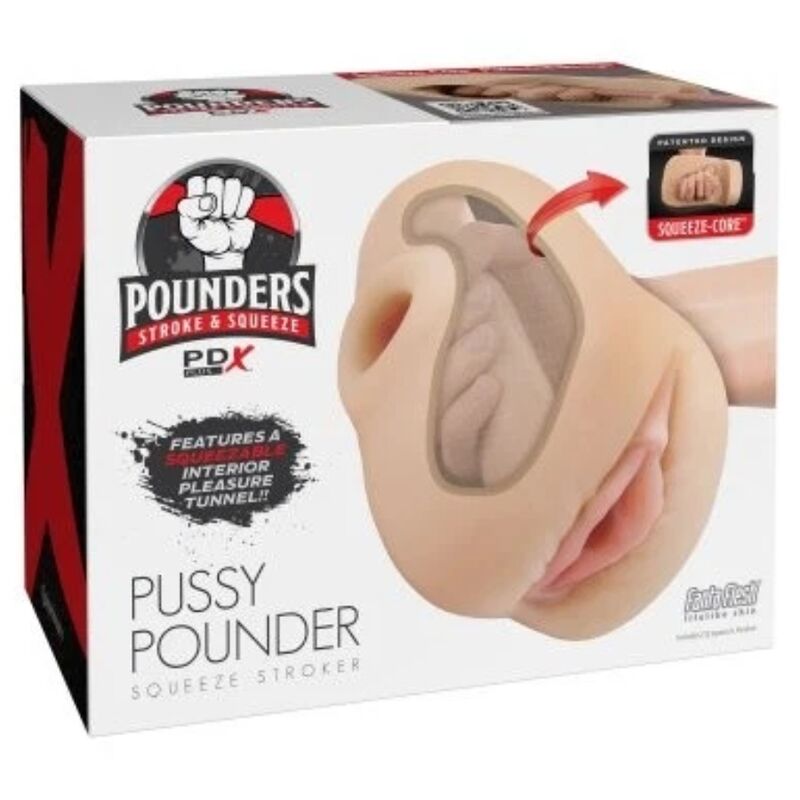 Pdx Plus+-Realistico Vagina Pussy Pounder Squeeze Stroker 18 cm 1 Pdx Plus+-Realistico Vagina Pussy Pounder Squeeze Stroker 18 cm — PIPEDREAMS · Masturbatori