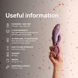 Lelo-Ina Thrust Rabbit Vibratore Silicone, Ricaricabile, App · Vibratori (immagine 9)