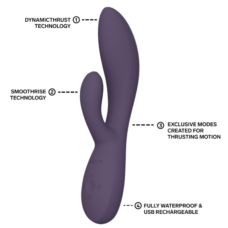 Lelo-Ina Thrust Rabbit Vibratore Silicone, Ricaricabile, App · Vibratori (immagine 6)