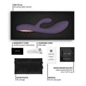 Lelo-Ina Thrust Rabbit Vibratore Silicone, Ricaricabile, App · Vibratori (immagine 10)