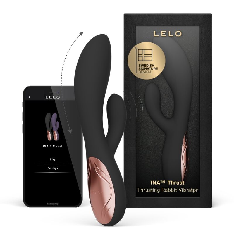 Lelo-Ina Thrust Rabbit Vibratore Silicone, Ricaricabile, App · Vibratori (immagine 11)