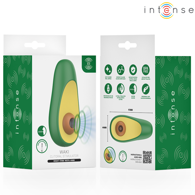 Intense Fun Toys-Waki Avocado Stimolatore del Clitoride · Vibratori (imaginea 8)