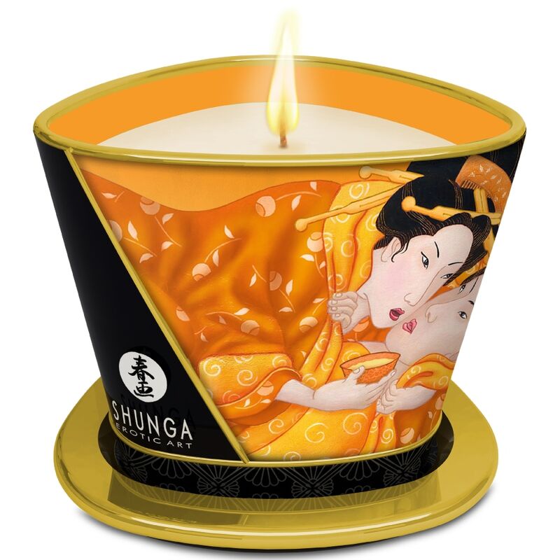 Shunga Candela Massaggio – Mango 170 ml · Massaggio erotico (immagine 3)