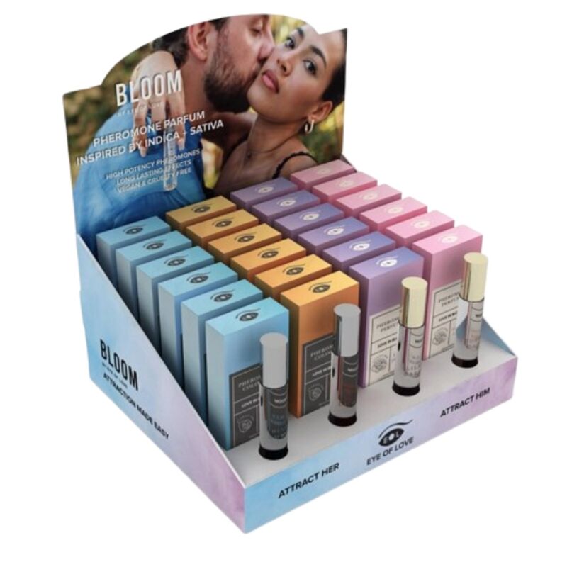Eye of Love-Bloom Display Profumo Feromoni 10 ml 24 Pezzi 1 Eye of Love-Bloom Display Profumo Feromoni 10 ml 24 Pezzi · Profumi & Feromoni
