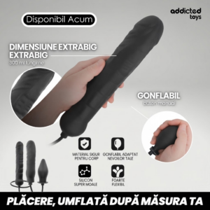 Addicted Toys-Dildo gonfiabile Xl Model 5-Silicone, impermeabile