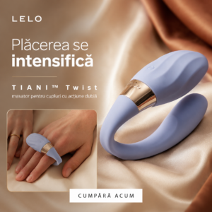 Lelo-Tiani Twist Vibratore per Coppia Foam-Silicone, 12 velocità