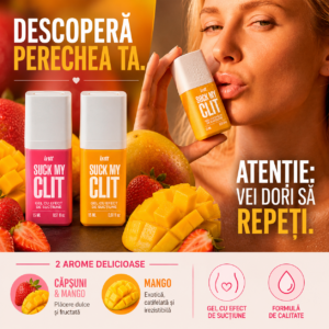 Intt For Her-Gel con effetto suzione per il clitoride fragole