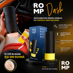 Romp-Dash Masturbatore Maschile con Controllo Suzione 20 cm-TPE