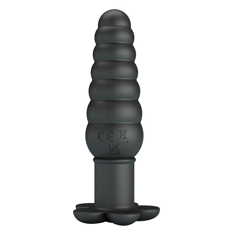 Anal Toys-Imron Plug anale Vibrante, 10 modalità, Nero-Silicone, 10 — PRETTY LOVE · Giocattoli anali (imaginea 2)