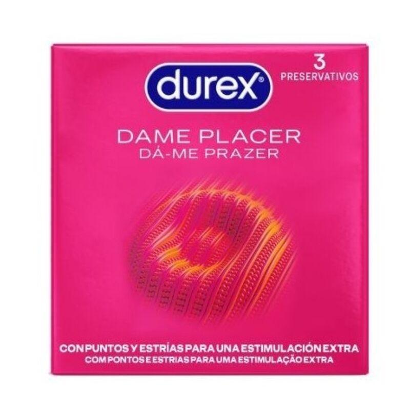 Durex Condoms-Dame Piacere 3 Pezzi-Latex