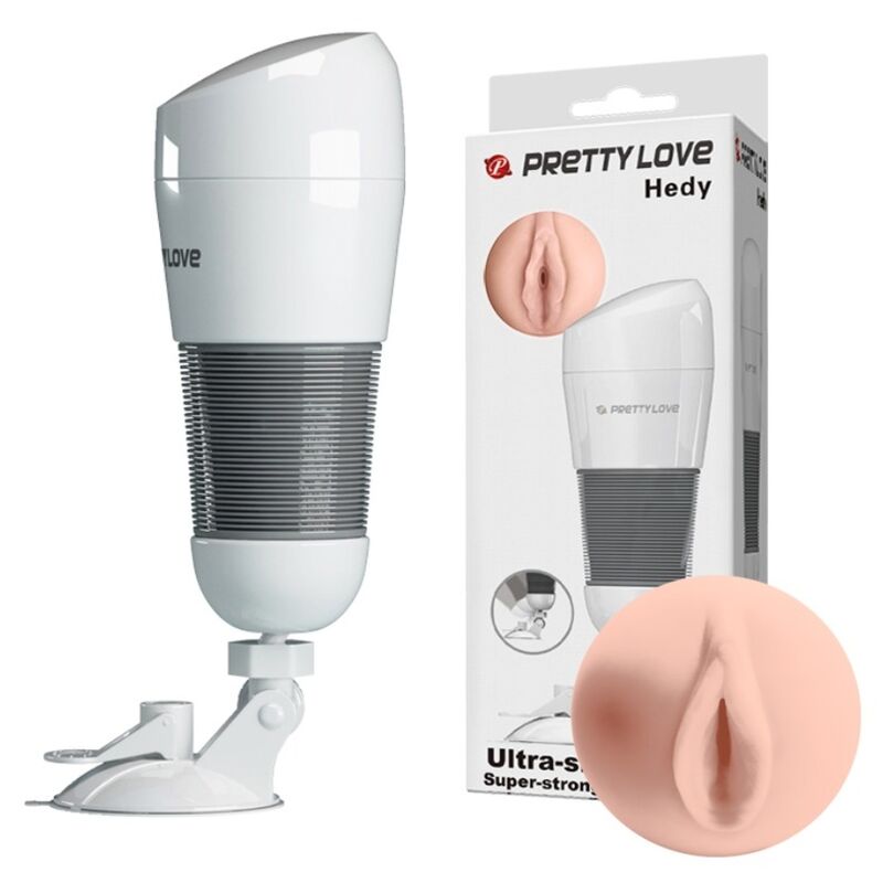Bodies & Masturbators-Hedy Masturbatore Maschio-Silicone, Ventosa — PRETTY LOVE · Sex toys