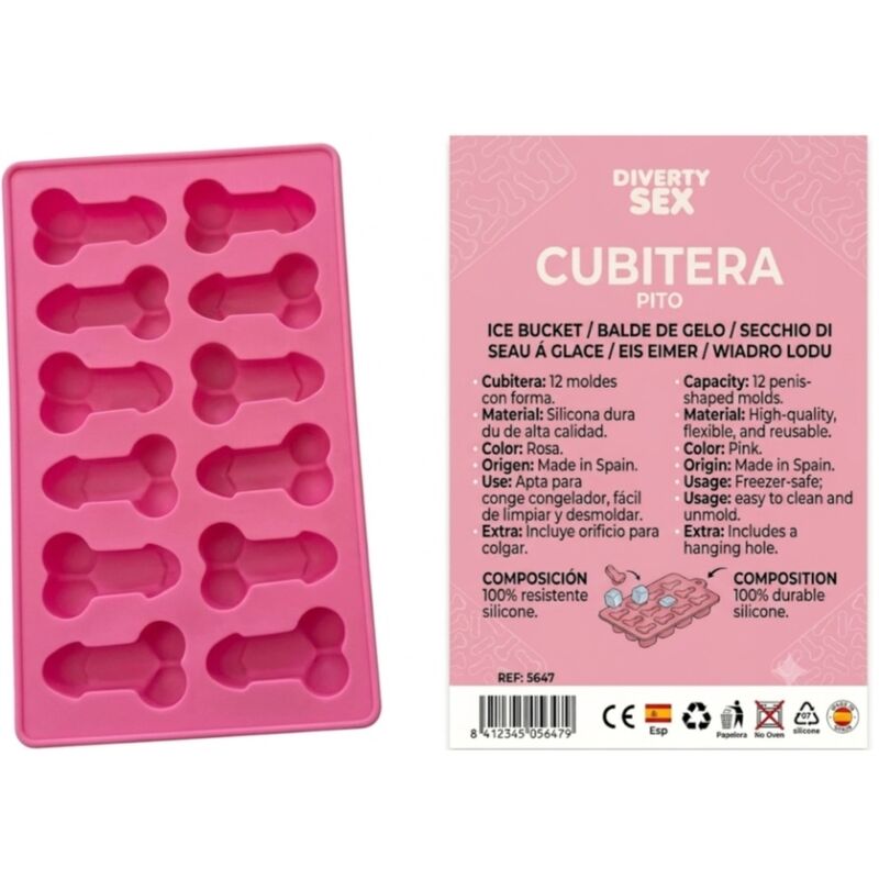 Diablo Picante-Vassoio in Silicone Duro 12 Cubi Ghiaccio in Forma 1 Diablo Picante-Vassoio in Silicone Duro 12 Cubi Ghiaccio in Forma — DIVERTY SEX · Articoli divertenti