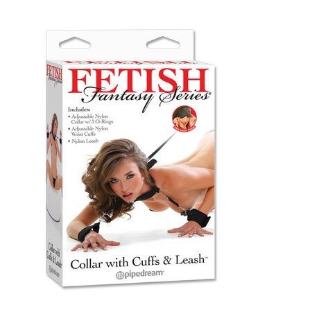 Fetish Fantasy Series-Collare con manette e guinzaglio — PIPEDREAMS · Bondage & Manette