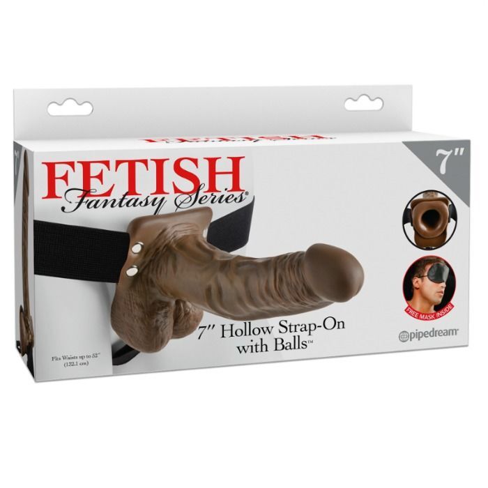 Fetish Fantasy Series-Series 7 Strap-on vuoto con testicoli-PVC 300 Fetish Fantasy Series-Series 7 Strap-on vuoto con testicoli-PVC