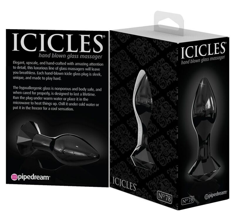 Icicles-N. 78 Plug anale di vetro 3 Icicles-N. 78 Plug anale di vetro — PIPEDREAMS · Accessori BDSM (imaginea 3)