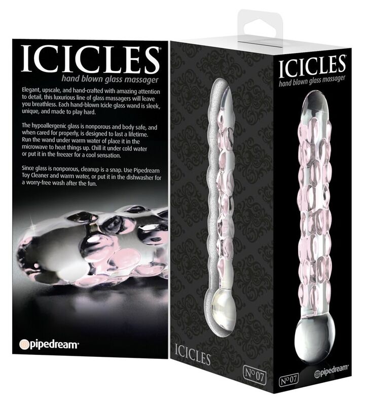 Icicles-N. 07 Massaggiatore in vetro 2 Icicles-N. 07 Massaggiatore in vetro — PIPEDREAMS · Dildo & Stimolatori (imaginea 2)