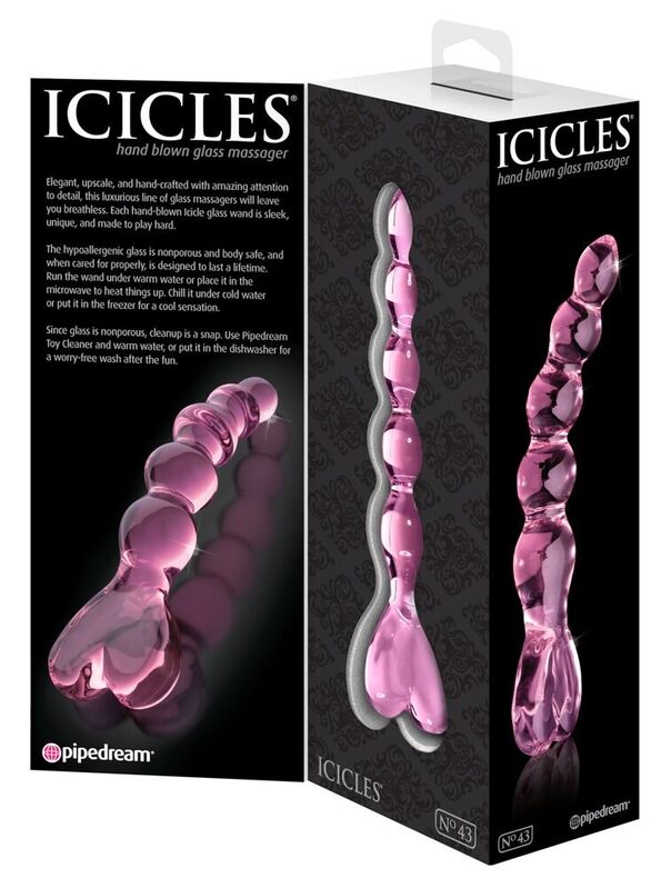 Icicles-N. 43 Massaggiatore in vetro — PIPEDREAMS · Giocattoli in metallo & vetro (immagine 5)