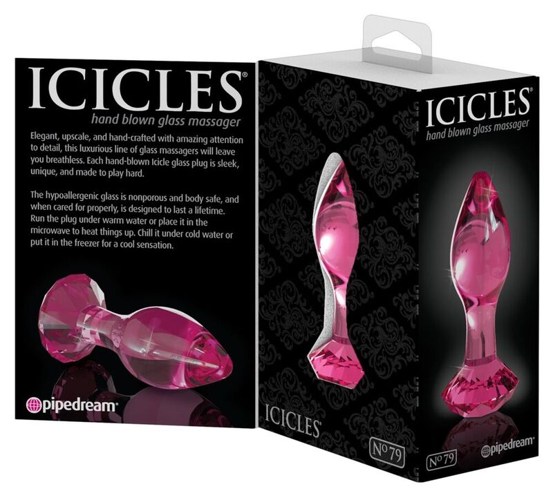 Icicles-N. 79 Plug anale di vetro — PIPEDREAMS · Accessori BDSM (immagine 4)