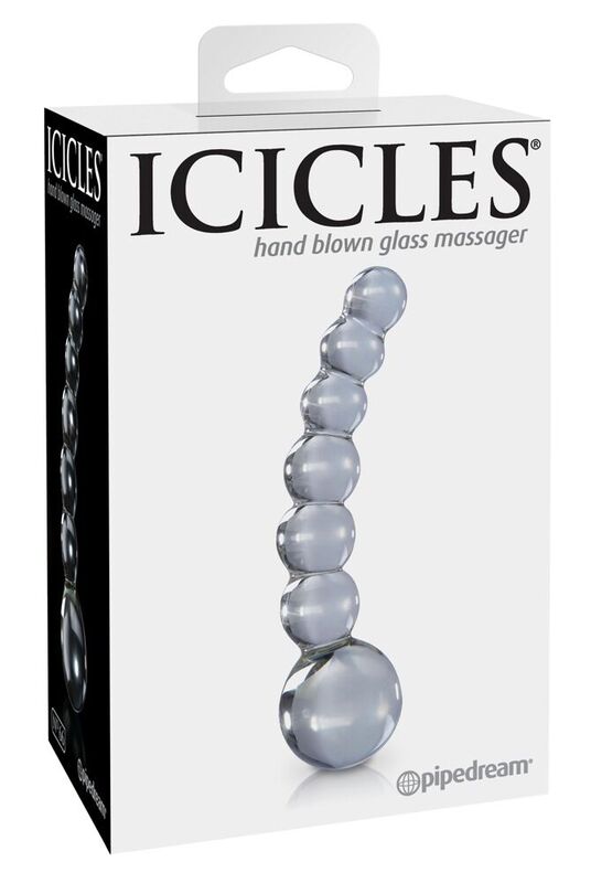 Icicles-N. 66 Massaggiatore Trasparente-Bottiglia — PIPEDREAMS · Giocattoli anali