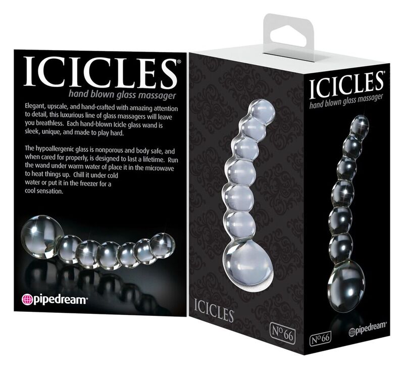 Icicles-N. 66 Massaggiatore Trasparente-Bottiglia — PIPEDREAMS · Giocattoli anali (immagine 6)