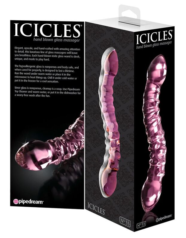 Icicles-N. 55 Massaggiatore in vetro 3 Icicles-N. 55 Massaggiatore in vetro — PIPEDREAMS · Dildo & Stimolatori (imaginea 3)