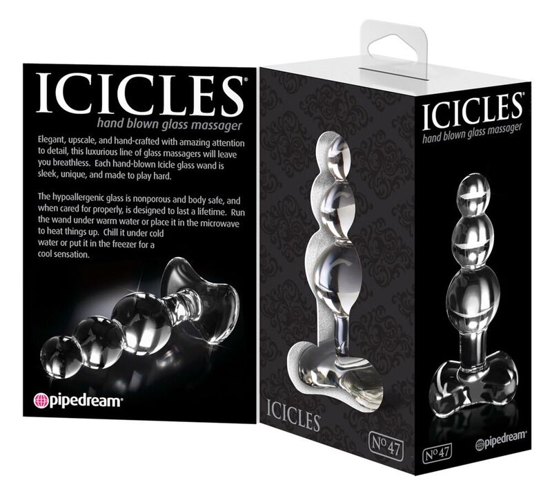 Icicles-N. 47 Crystal Massager-Bottiglia — PIPEDREAMS · Giocattoli anali (immagine 2)