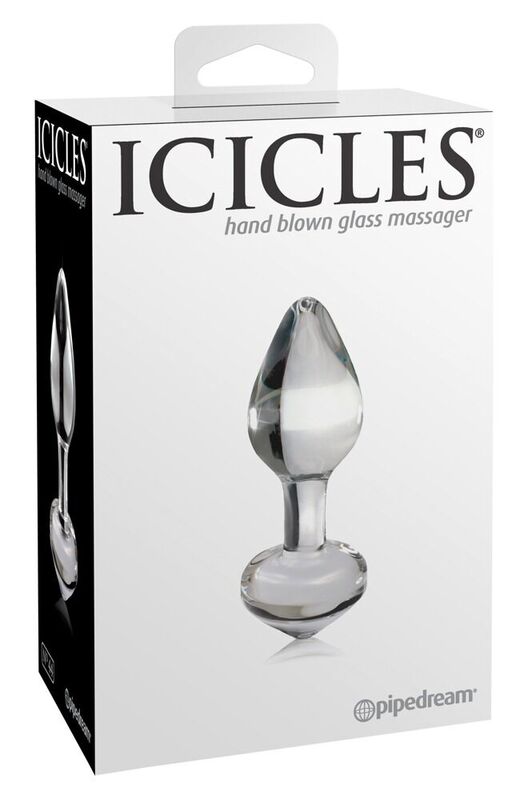 Icicles-N. 44 Plug anale Trasparente-Bottiglia