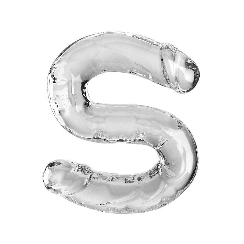 King Cock-Double Trouble Dildo Doppio 46 cm Trasparente-TPE — PIPEDREAMS · Dildo & Stimolatori
