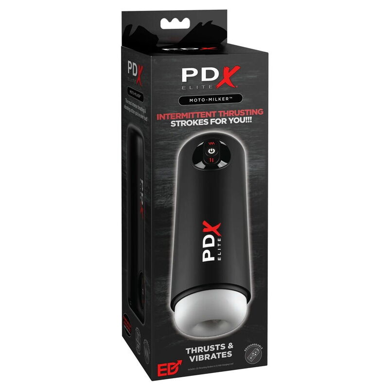 Pdx Elite-Stroker Moto-milker Vibratore-TPE, 10 velocità — PIPEDREAMS · Masturbatori (immagine 4)