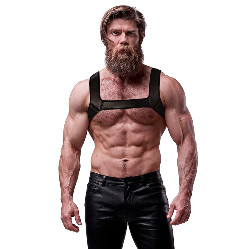Fetish Submissive Attitude-Imbracatura in neoprene per il petto