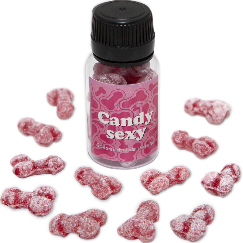 Diablo Picante-Barattolo con 12 caramelle gommose aroma di fragole e ciliegie