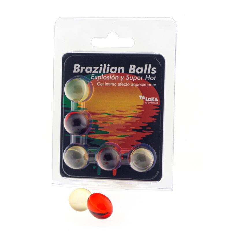 Taloka-5 Brasilian Balls Gel Eccitante Effetto Super-riscaldatore 437 Taloka-5 Brasilian Balls Gel Eccitante Effetto Super-riscaldatore