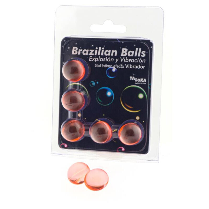 Taloka-5 brasiliani palle eccitanti gel con effetto di vibrazione