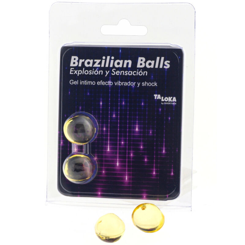 Taloka-2 Sfere Brasiliane Gel Emozionante con Effetto Vibratore ed Effetto
