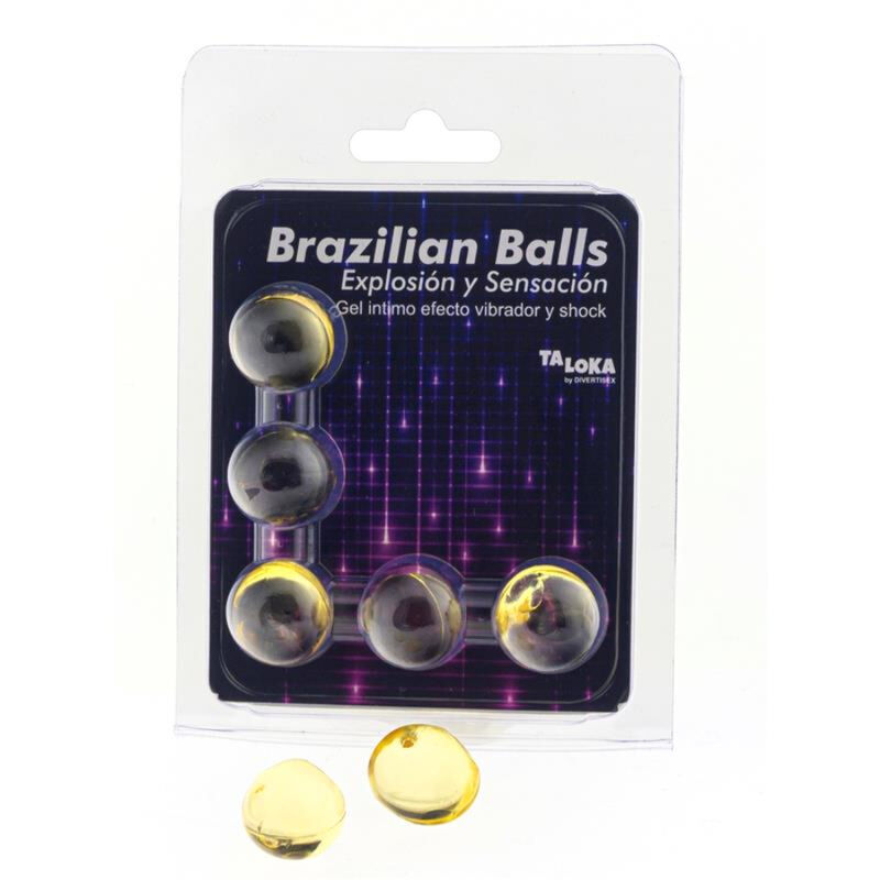 Taloka-5 Palle brasiliane Gel Eccitante Vibratore Effetto e Shock