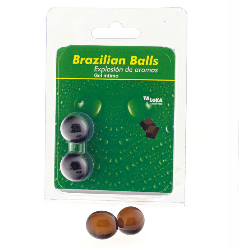 Taloka-2 Biglie Brasiliane Gel Intimo con Sapore di Cioccolato — DIVERTY SEX · Lubrificanti