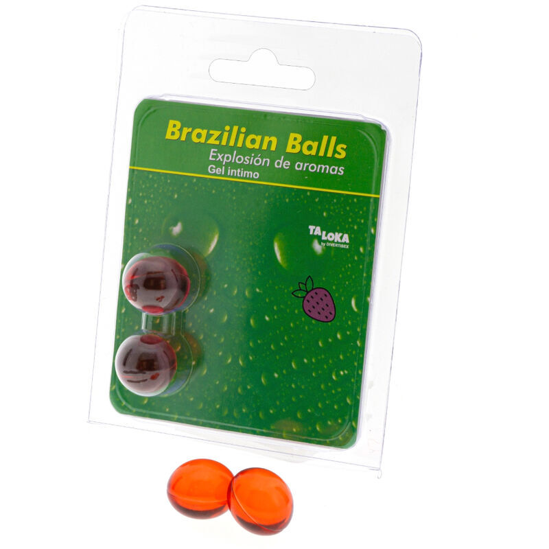 Taloka-2 Biglie Brasiliane Gel Intimo Aroma Fragole 1 Taloka-2 Biglie Brasiliane Gel Intimo Aroma Fragole — DIVERTY SEX · Lubrificanti