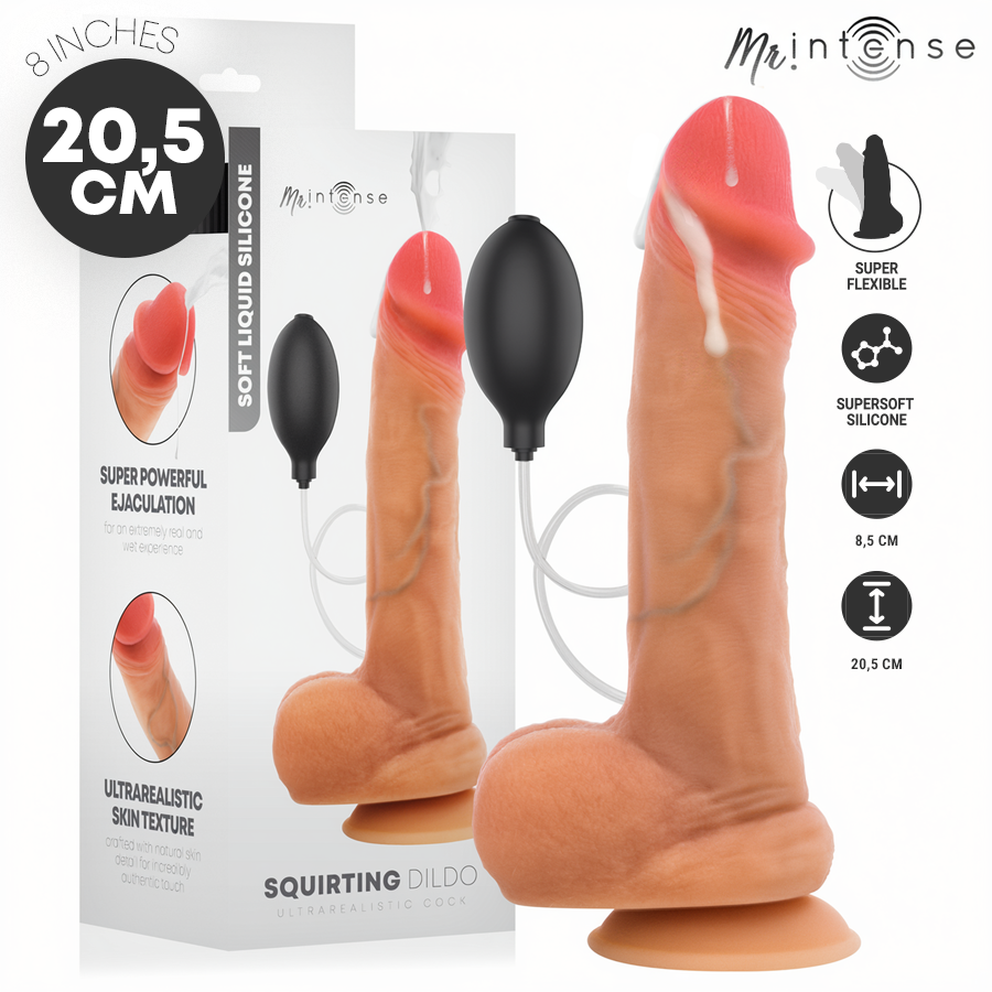 Mr Intense-Danny Dildo con Eiaculazione in Silicone 20,5 cm — MR. INTENSE · Dildo & Stimolatori