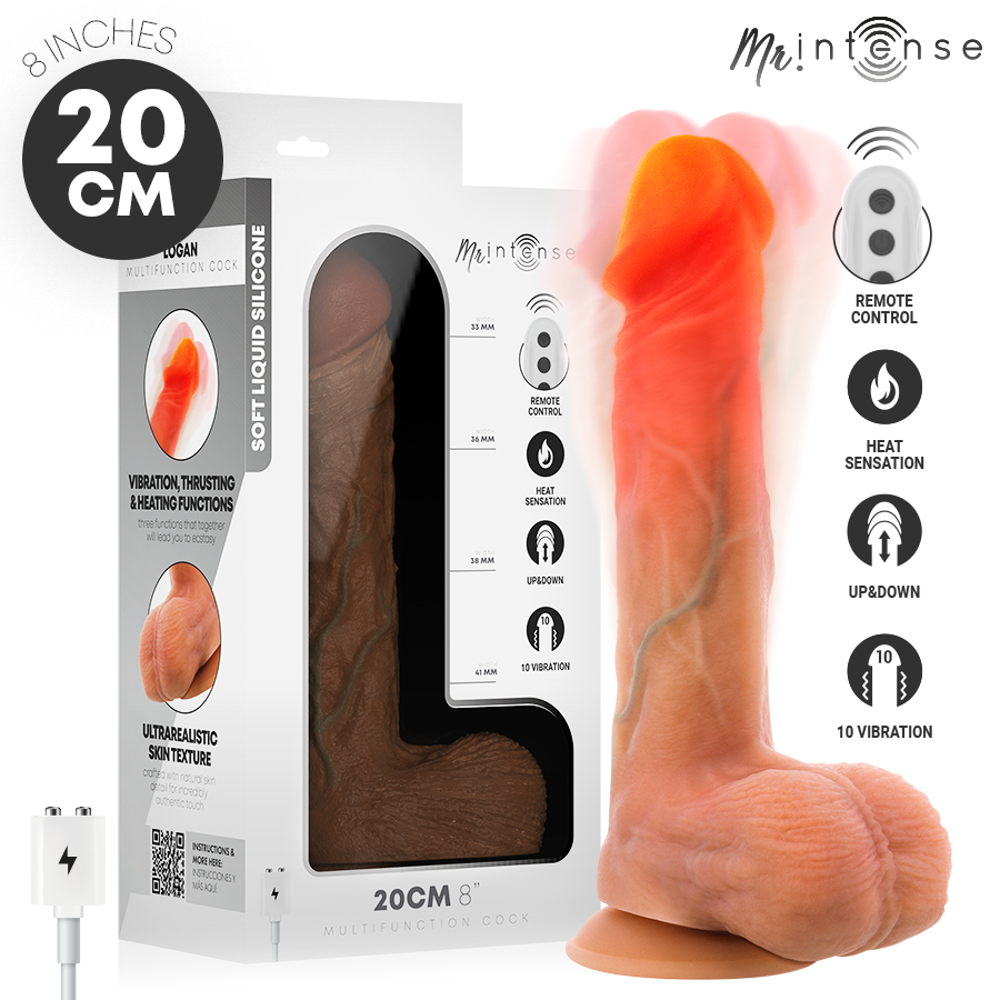 Mr Intense-Logan Dildo Vibratore con Riscaldamento e Telecomando 1 Mr Intense-Logan Dildo Vibratore con Riscaldamento e Telecomando — MR. INTENSE · Vibratori