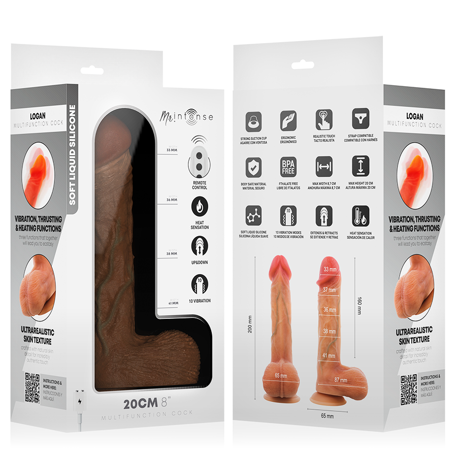 Mr Intense-Logan Dildo Vibratore con Riscaldamento e Telecomando 10 Mr Intense-Logan Dildo Vibratore con Riscaldamento e Telecomando — MR. INTENSE · Vibratori (imaginea 10)