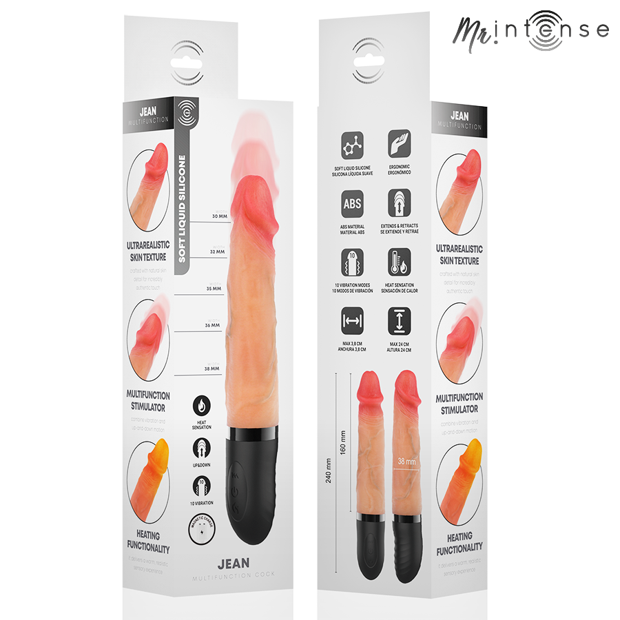 Mr Intense-Jean Vibratore Su-Giù con Riscaldamento 24 cm — MR. INTENSE · Vibratori (immagine 3)