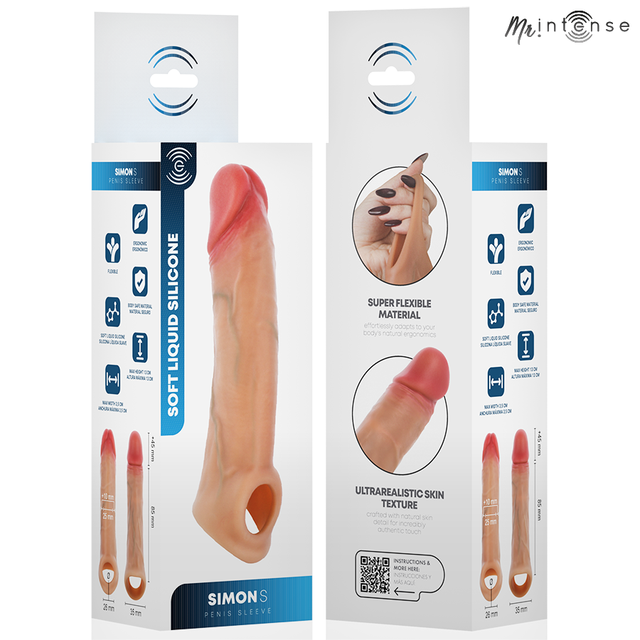 Mr Intense-Simon S Guaina per pene Silicone 13 cm — MR. INTENSE · Anelli & Guaine per pene (imaginea 6)