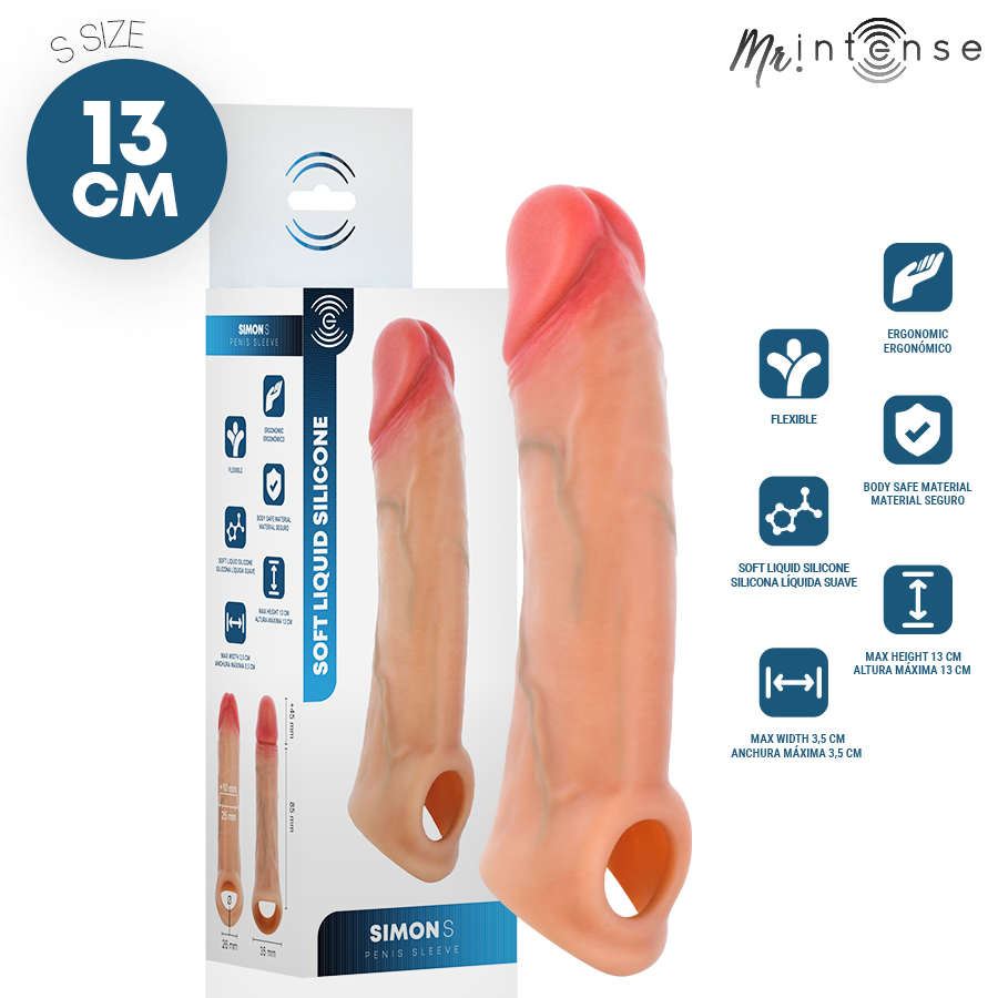 Mr Intense-Simon S Guaina per pene Silicone 13 cm