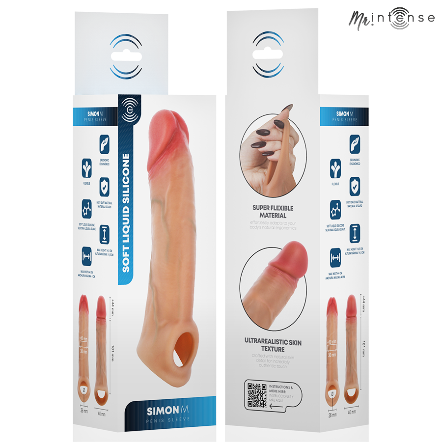 Mr Intense-Simon M Guaina per pene Silicone 14,5 cm — MR. INTENSE · Anelli & Guaine per pene (imaginea 4)